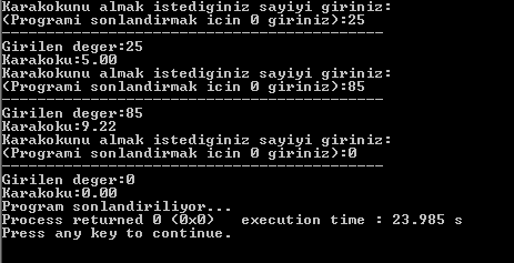 C Programlama Döngüler