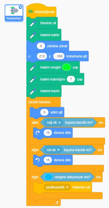 Scratch İle İki Kişilik Uzay Savaşı Oyunu