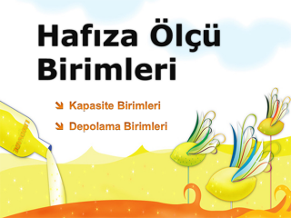 Bilgisayar Hafıza Kapasite Ölçü Birimleri