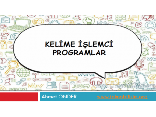 Kelime İşlemci Programları