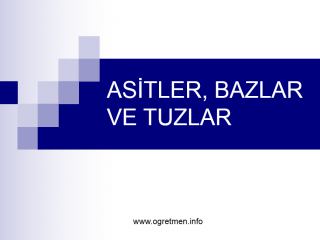 Asitler, Bazlar ve Tuzlar