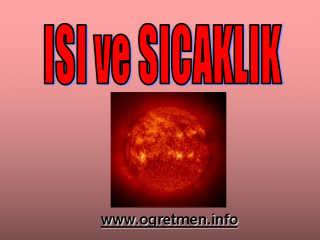 Isı ve Sıcaklık