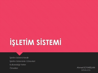 İşletim Sistemi Nedir?