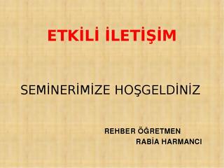 Etkili İletişim